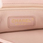 Shoulder Bag Chain Around Flap Crossbody Pink Lambskin Quilted Leather