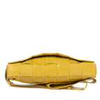 Shoulder Bag Cassette Belt Bag Yellow Mustard Large Intrecciato Leather