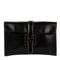 Clutch Jige Clutch Black Box Leather