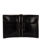 Clutch Jige Clutch Black Box Leather