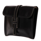 Clutch Jige Clutch Black Box Leather