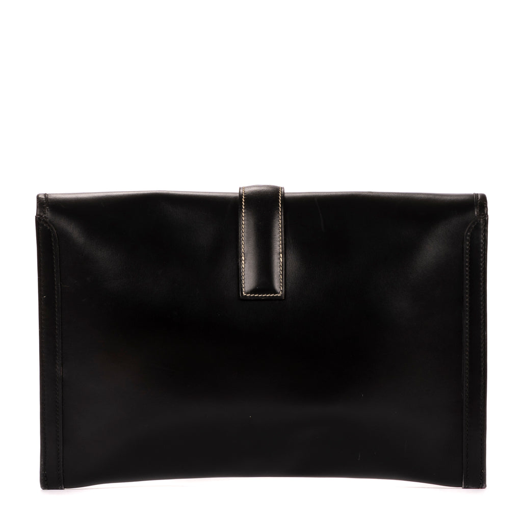 Clutch Jige Clutch Black Box Leather