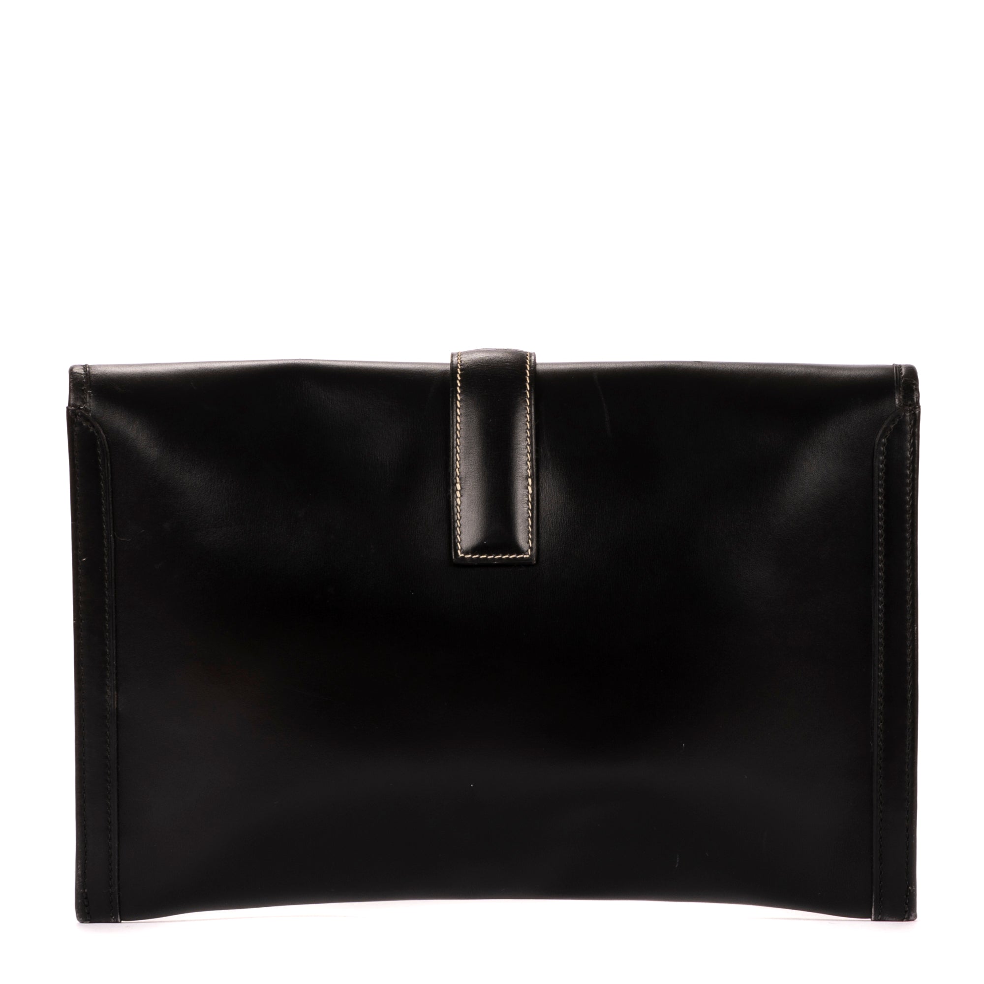 Clutch Jige Clutch Black Box Leather