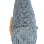 Handbag Elephant Raffia Tote Blue Straw Canvas