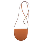 Bolso de Hombro Bandolera Mini de Piel de Becerro Marrón