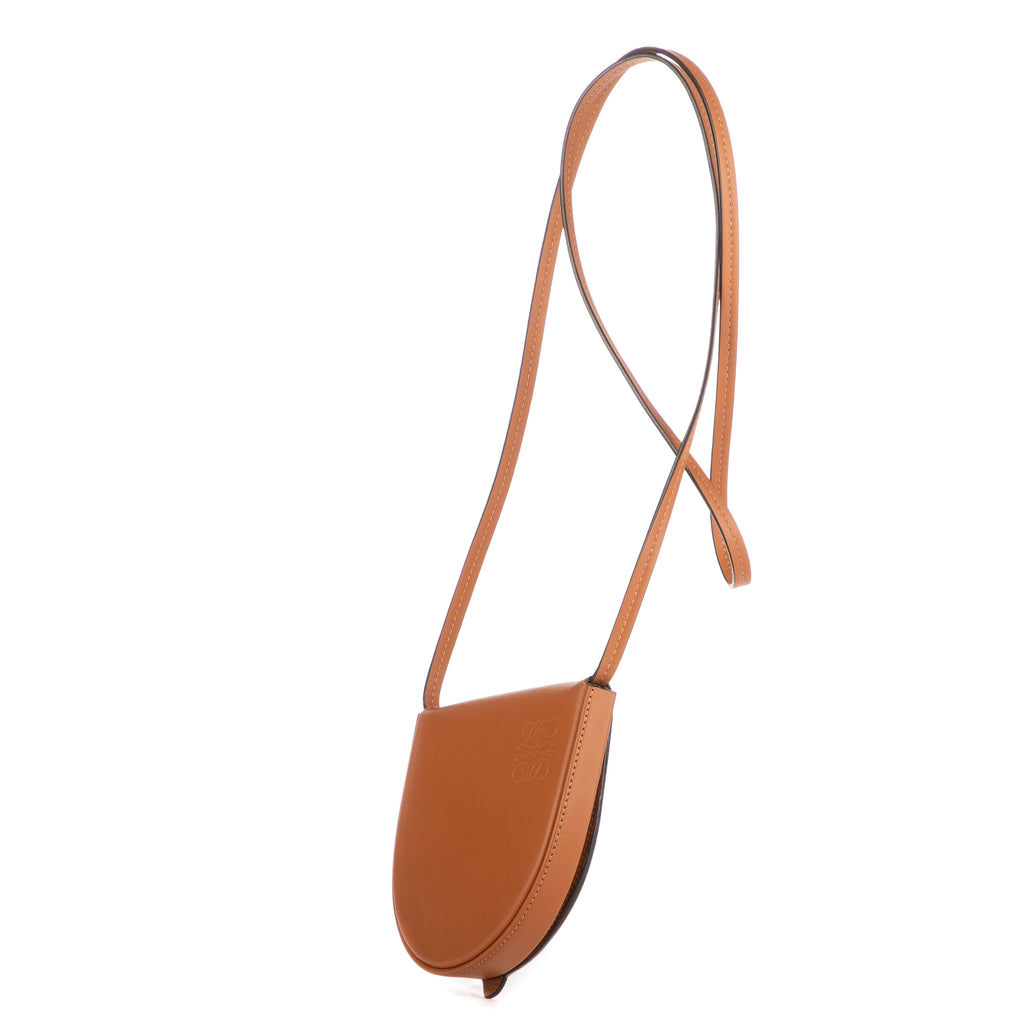Bolso de Hombro Bandolera Mini de Piel de Becerro Marrón