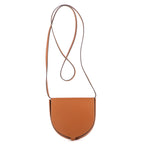Bolso de Hombro Bandolera Mini de Piel de Becerro Marrón
