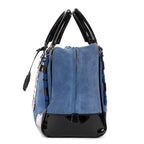 Bolsa de viaje Ed. Ltda. Amazona Boston 36 Cuero gamuza azul/cuero charol
