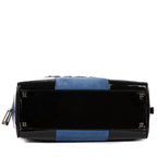 Bolsa de viaje Ed. Ltda. Amazona Boston 36 Cuero gamuza azul/cuero charol