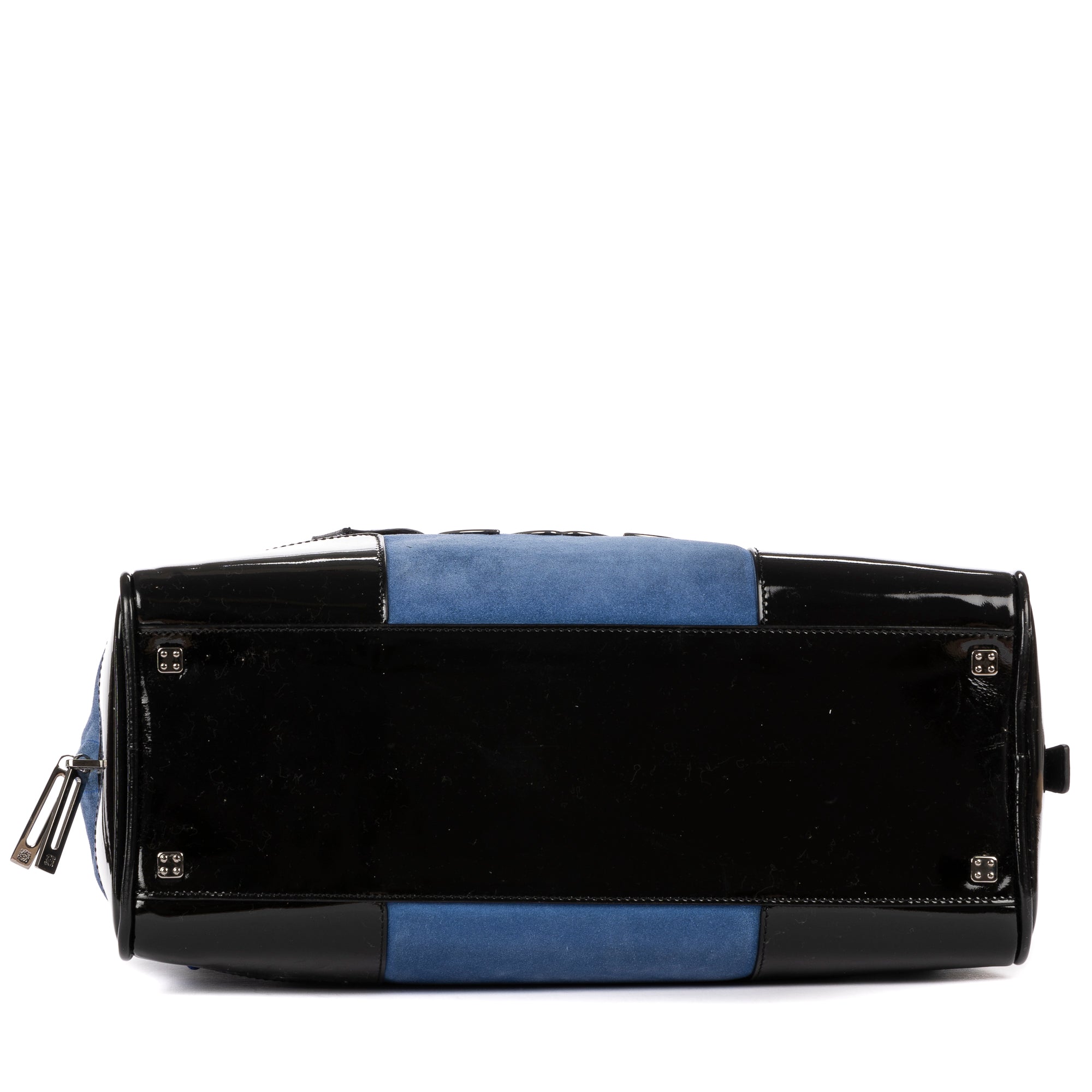 Bolsa de viaje Ed. Ltda. Amazona Boston 36 Cuero gamuza azul/cuero charol