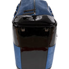 Bolsa de viaje Ed. Ltda. Amazona Boston 36 Cuero gamuza azul/cuero charol