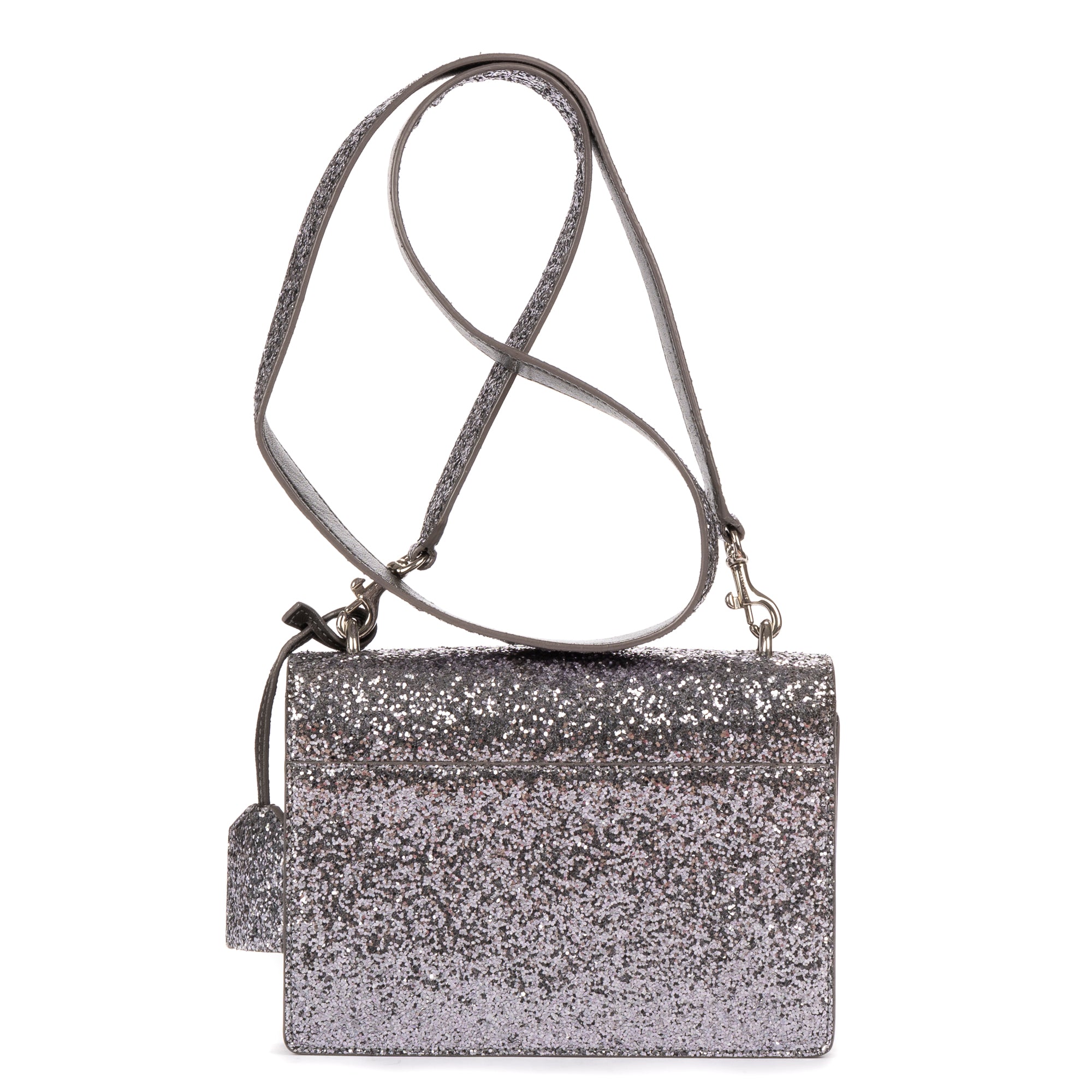 Shoulder Bag Glitter Small Sunset Silver Glitter Canvas