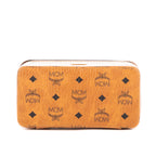Sac bandoulière Trousse de toilette Crossbody Cognac Visetos Toile Enduite