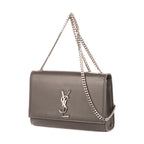 Shoulder Bag Medium Kate Grey Grain de Poudre Leather