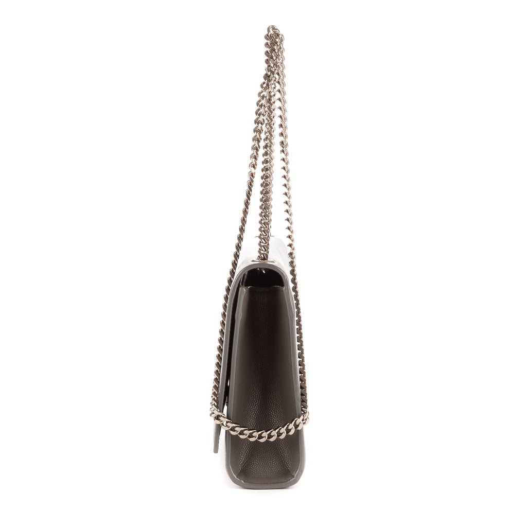 Shoulder Bag Medium Kate Grey Grain de Poudre Leather