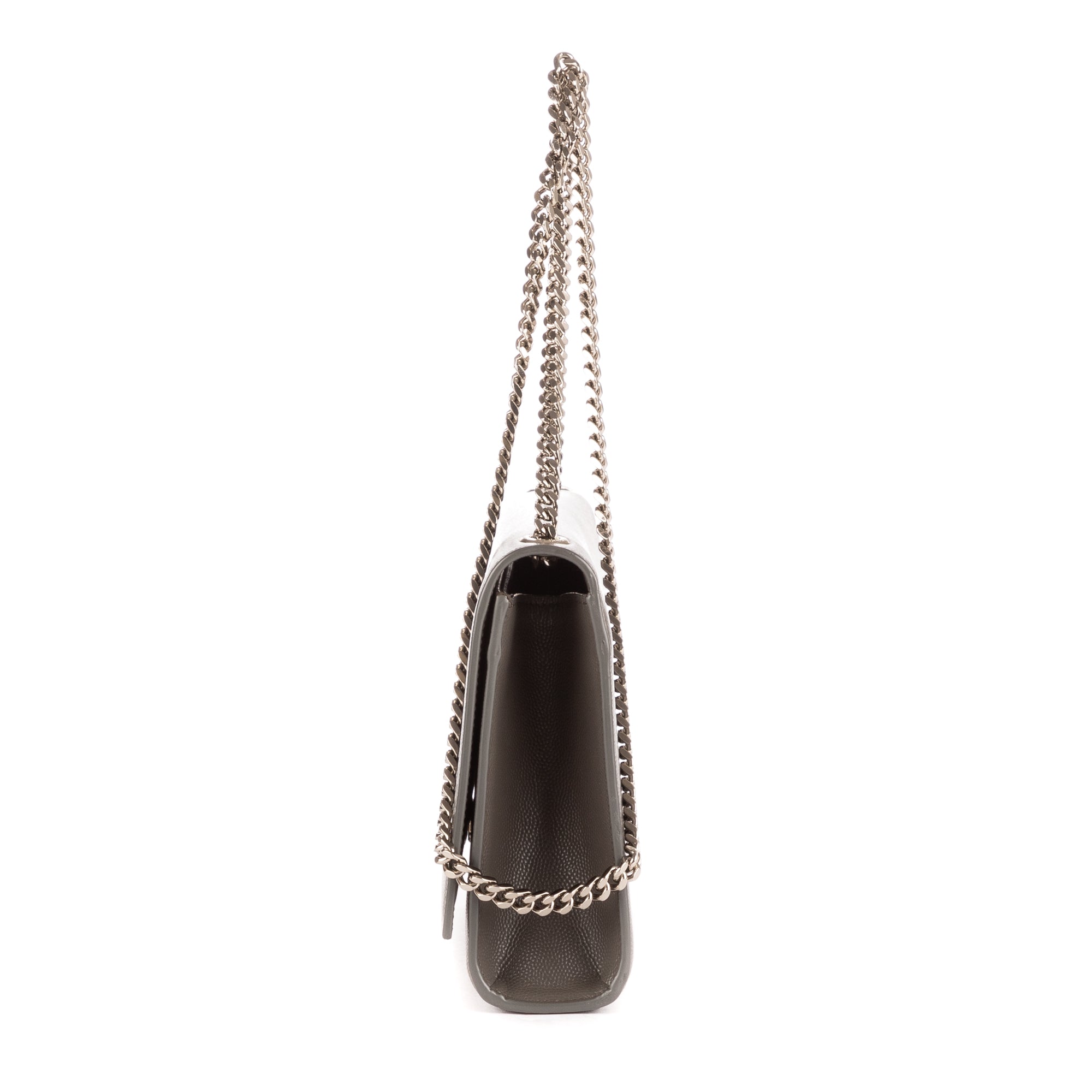 Shoulder Bag Medium Kate Grey Grain de Poudre Leather
