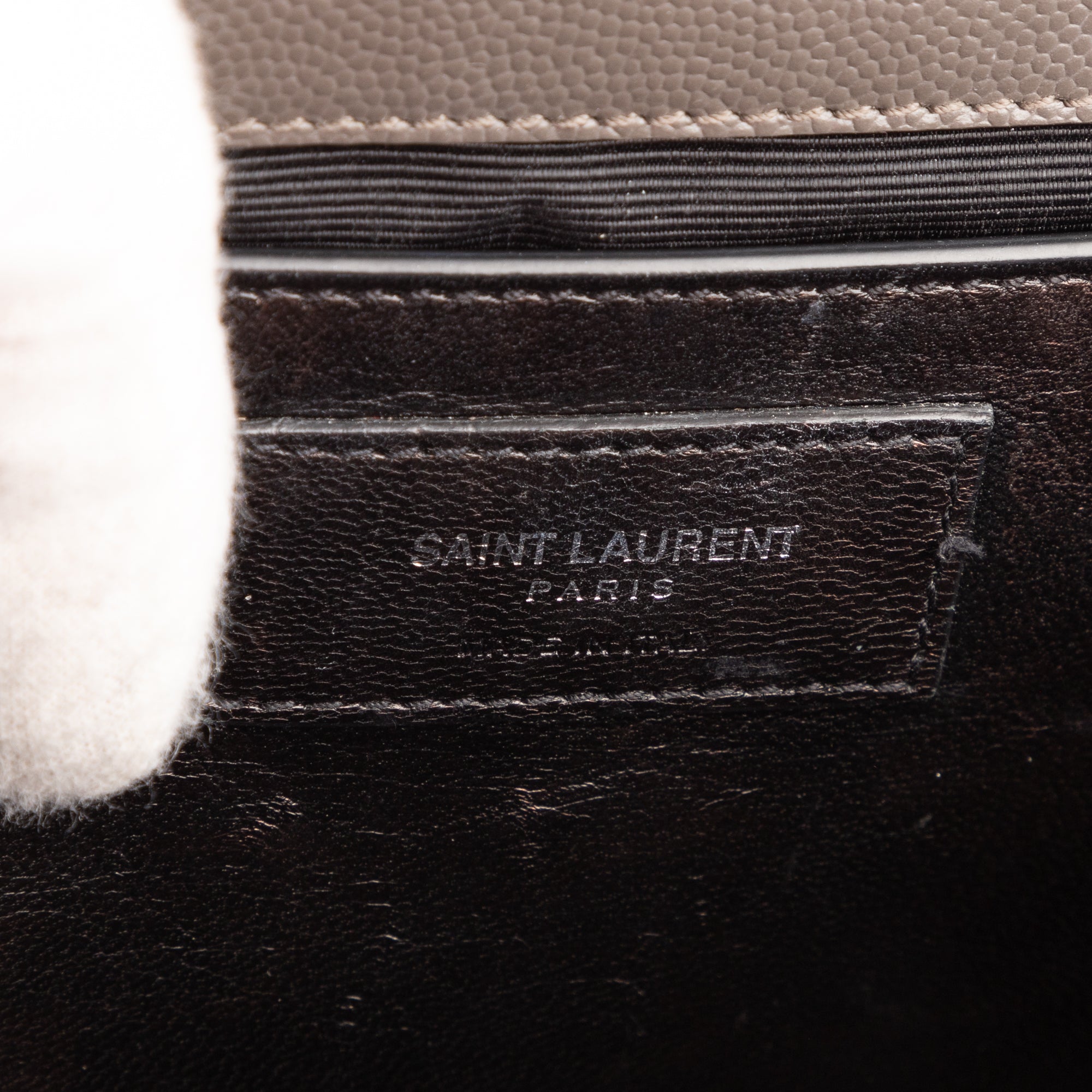 Shoulder Bag Medium Kate Grey Grain de Poudre Leather