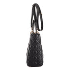 Shoulder Bag Large Lady Dior Zip GM Navy Cannaged Leather