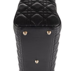 Shoulder Bag Large Lady Dior Zip GM Navy Cannaged Leather
