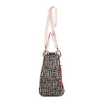 Bolso de Hombro Ed. Ltda. Lady Dior Patchwork Love Tweed Blanco Lona