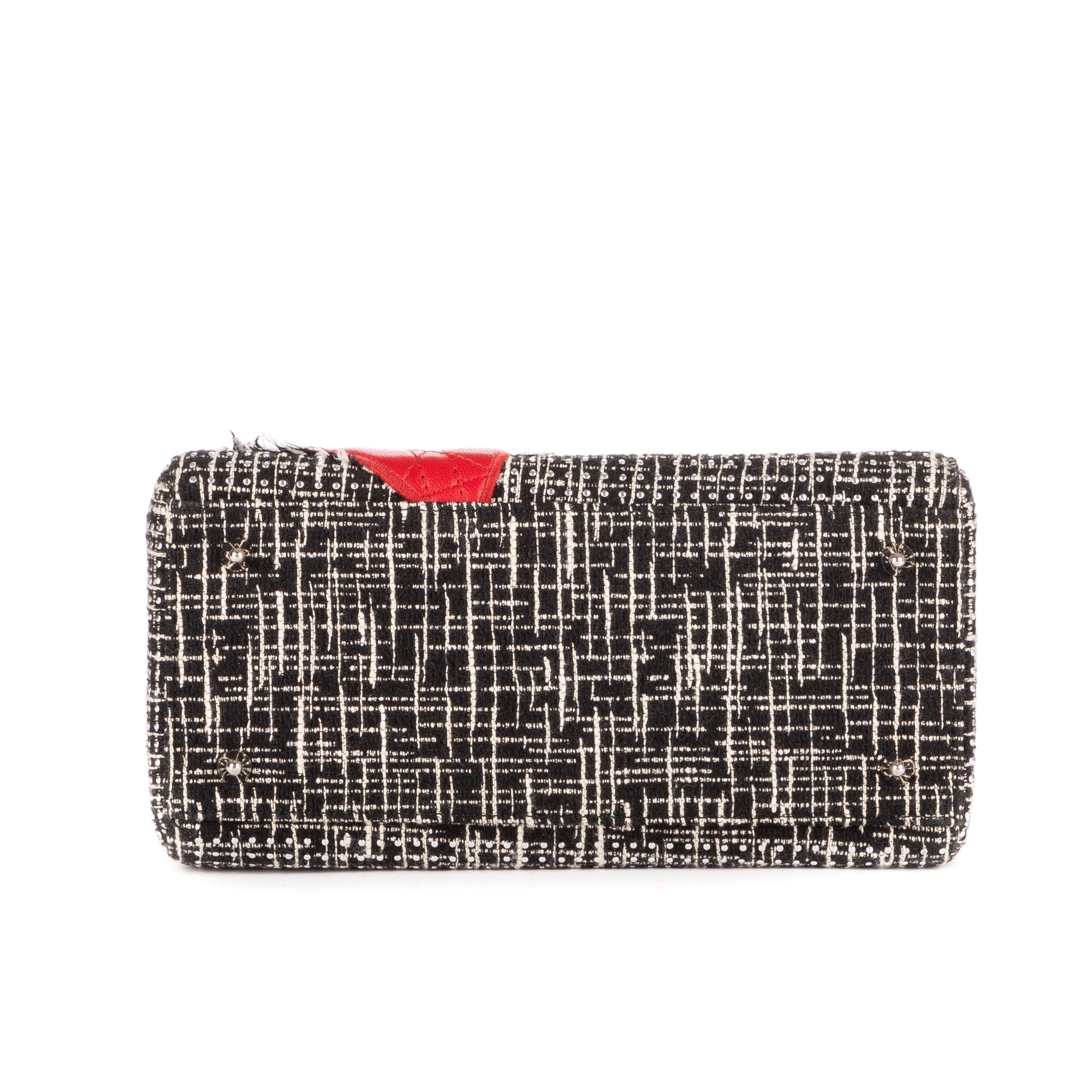 Bolso de Hombro Ed. Ltda. Lady Dior Patchwork Love Tweed Blanco Lona