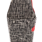 Bolso de Hombro Ed. Ltda. Lady Dior Patchwork Love Tweed Blanco Lona