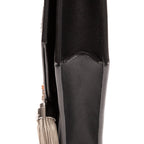 Shoulder Bag Moon & Star Embellished Kate Chain Pochette Black Calfskin Leather