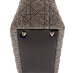 Sac à bandoulière Lady-D moyen en toile de tweed grise