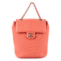 Mochila Urban Spirit Mochila Piel de Becerro Rosa Acolchada en Espiga