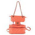 Mochila Ed. Ltda. 2018 Acuario PVC Piel de becerro acolchada rosa/PVC