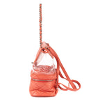 Mochila Ed. Ltda. 2018 Acuario PVC Piel de becerro acolchada rosa/PVC