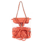 Mochila Ed. Ltda. 2018 Acuario PVC Piel de becerro acolchada rosa/PVC