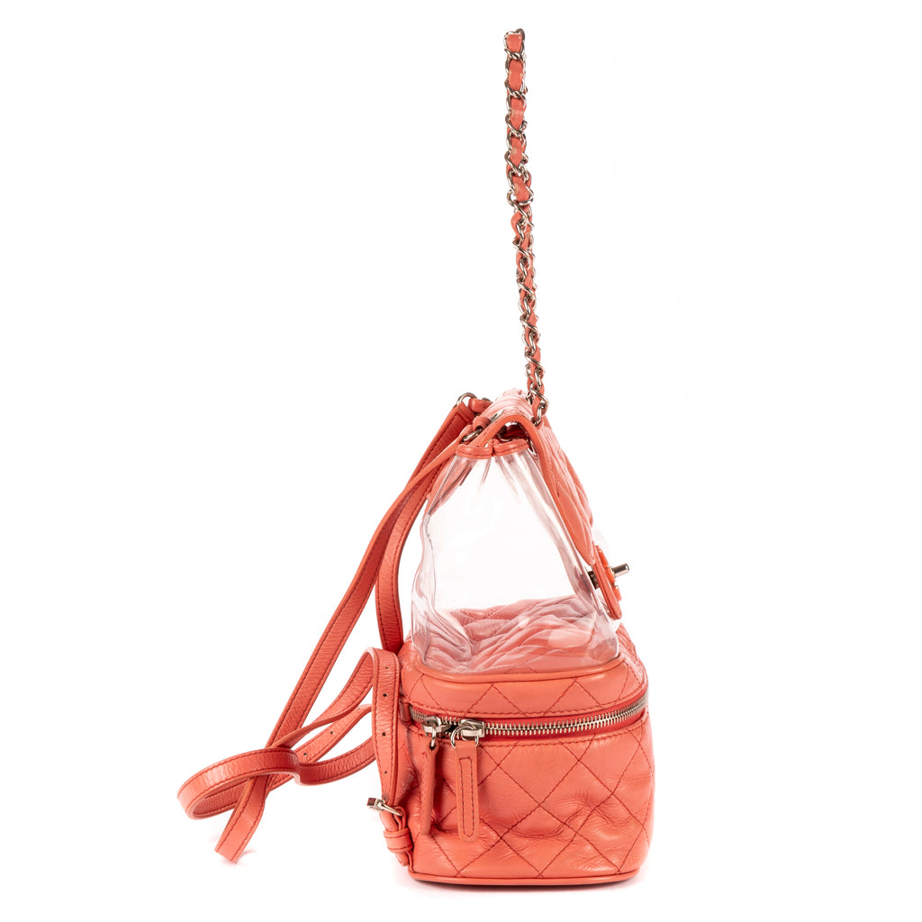 Mochila Ed. Ltda. 2018 Acuario PVC Piel de becerro acolchada rosa/PVC