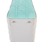 Dior - Zip Lady Dior Moyen - Gris/Turquoise