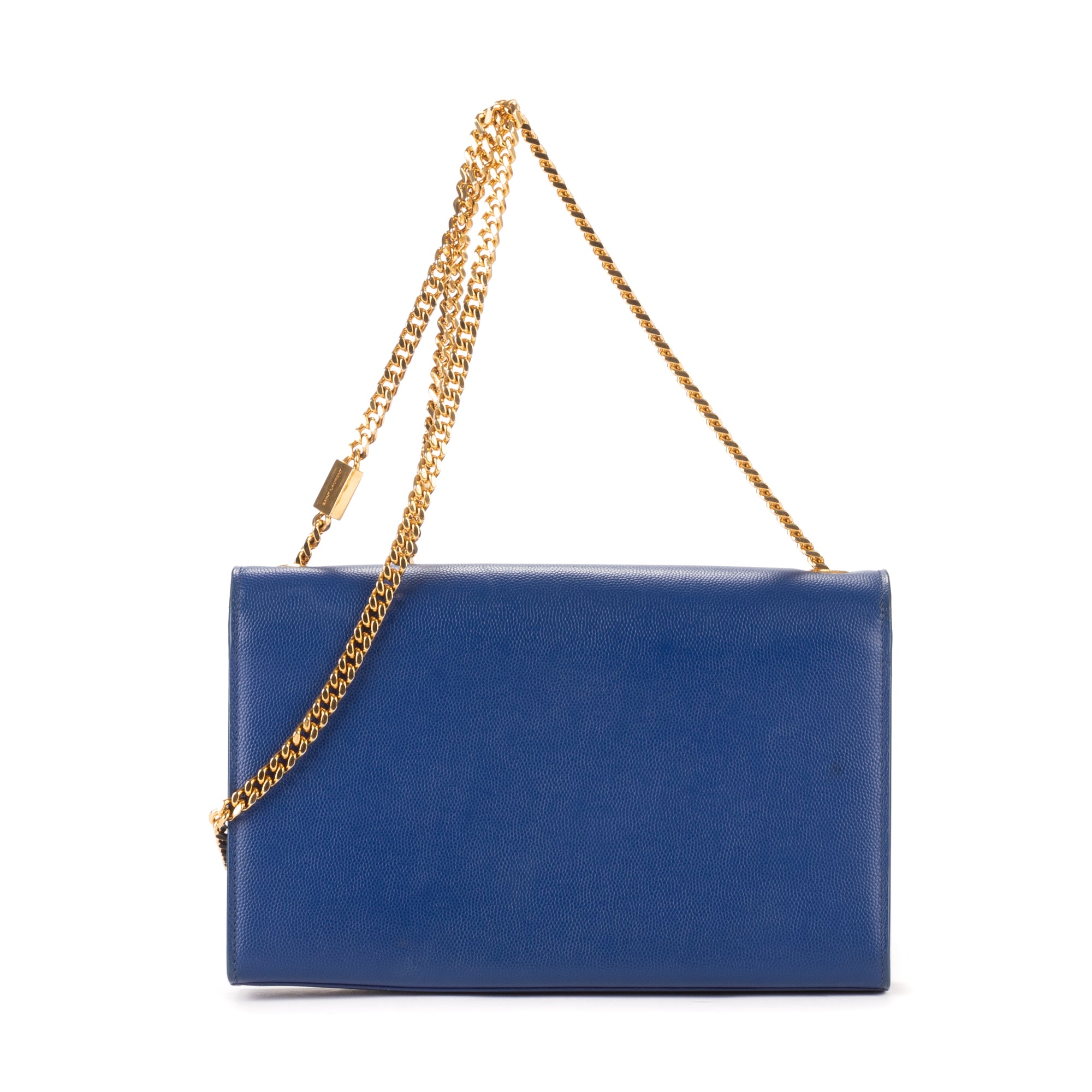 Shoulder Bag Tassel Kate Medium Navy Grain de Poudre Studed Leather