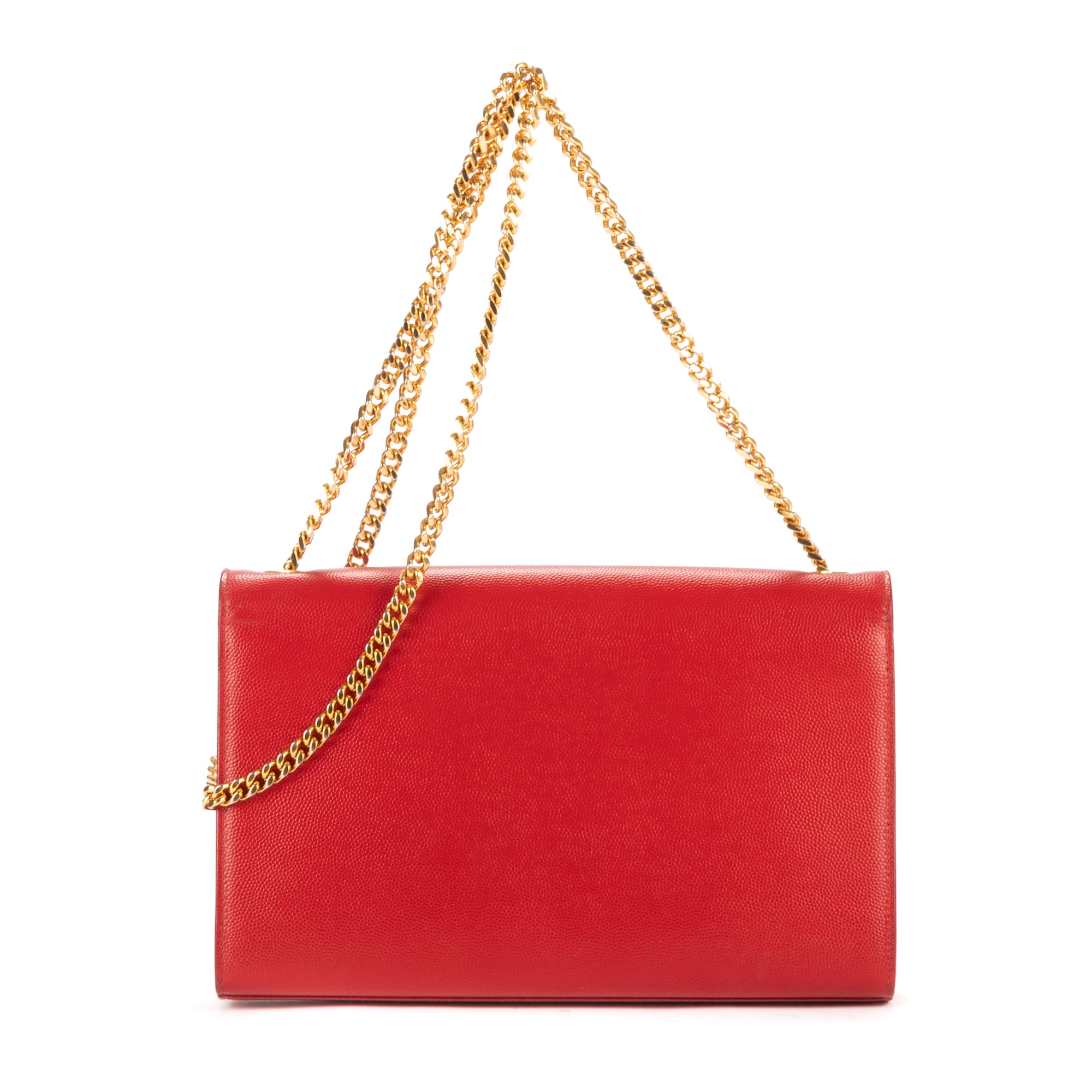 Shoulder Bag Tassel Kate Medium Red Calfskin Leather