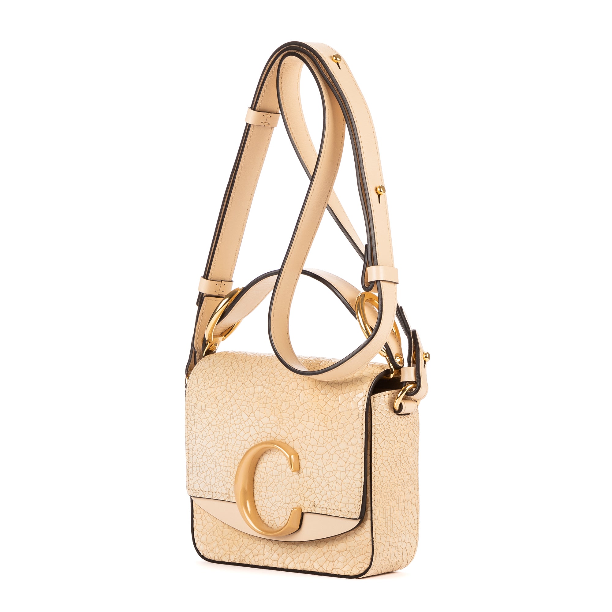 Chloé - Mini sac bandoulière C - Beige