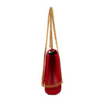 Bolso de hombro Kate mediano de piel rosa Grain de Poudre