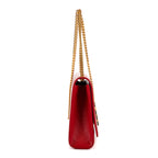 Bolso de hombro Kate mediano de piel rosa Grain de Poudre