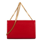 Bolso de hombro Kate mediano de piel rosa Grain de Poudre