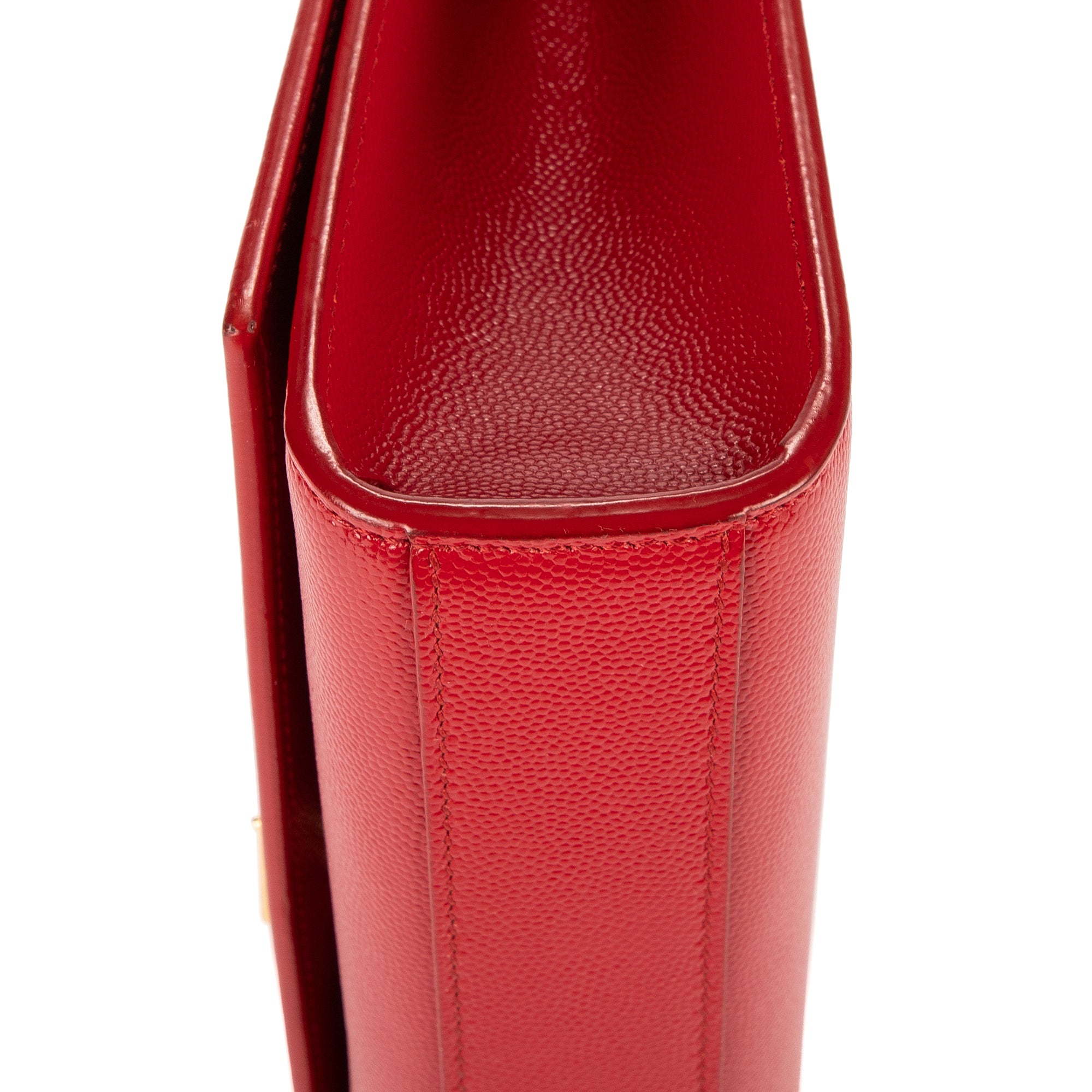 Bolso de hombro Kate mediano de piel rosa Grain de Poudre