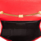 Bolso de hombro Kate mediano de piel rosa Grain de Poudre