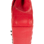 Bolso al hombro Miss Dior mediano de piel Cannage roja