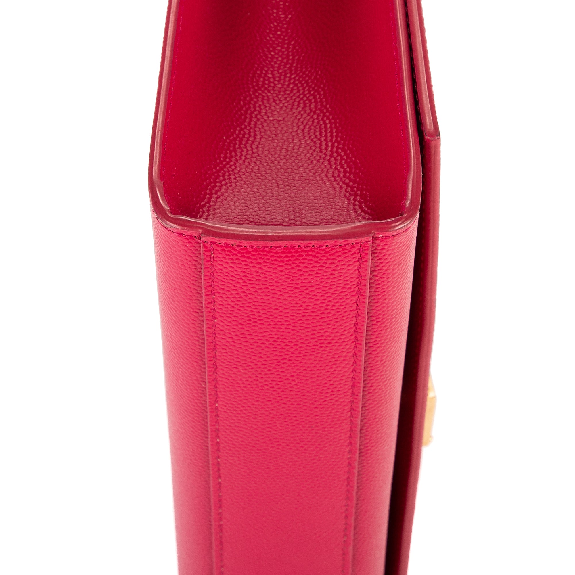 Bolso de Hombro Kate Mediano Piel Grain de Poudre Rosa