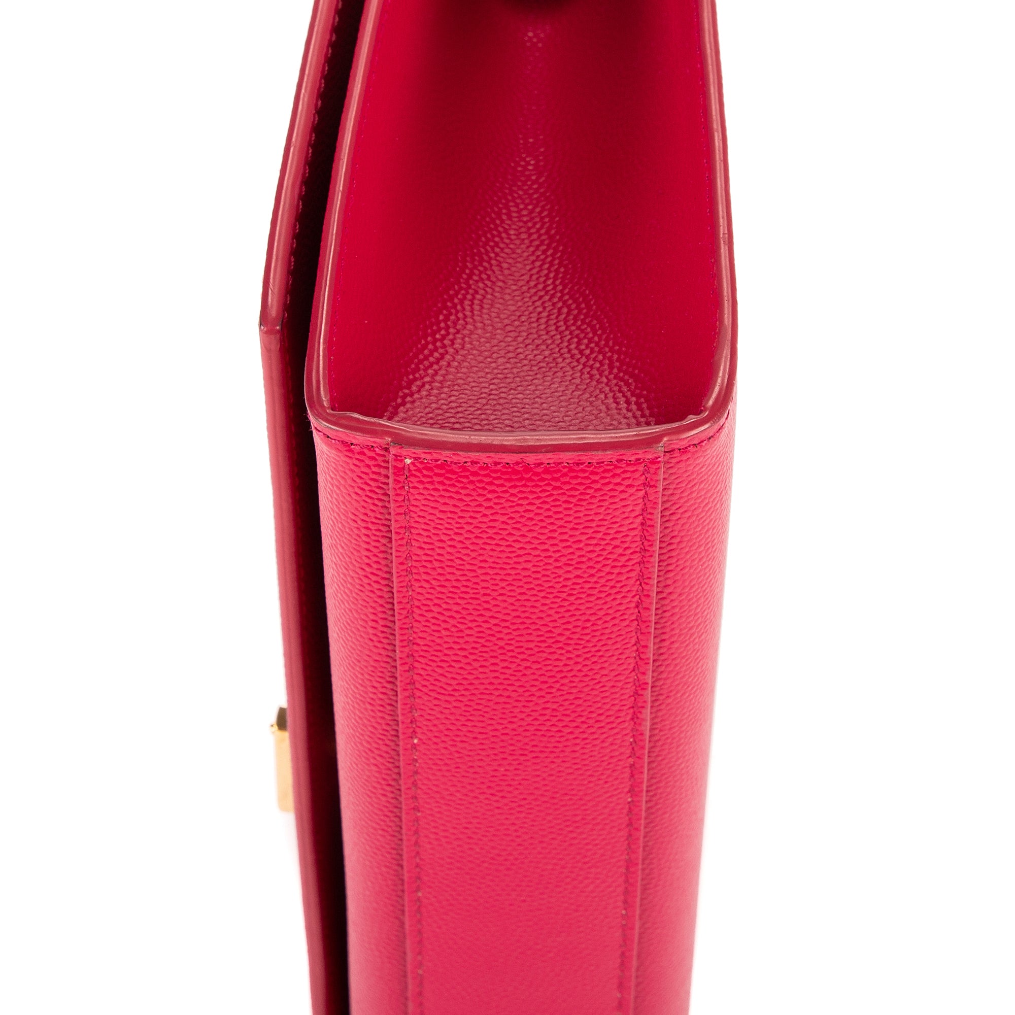 Bolso de Hombro Kate Mediano Piel Grain de Poudre Rosa