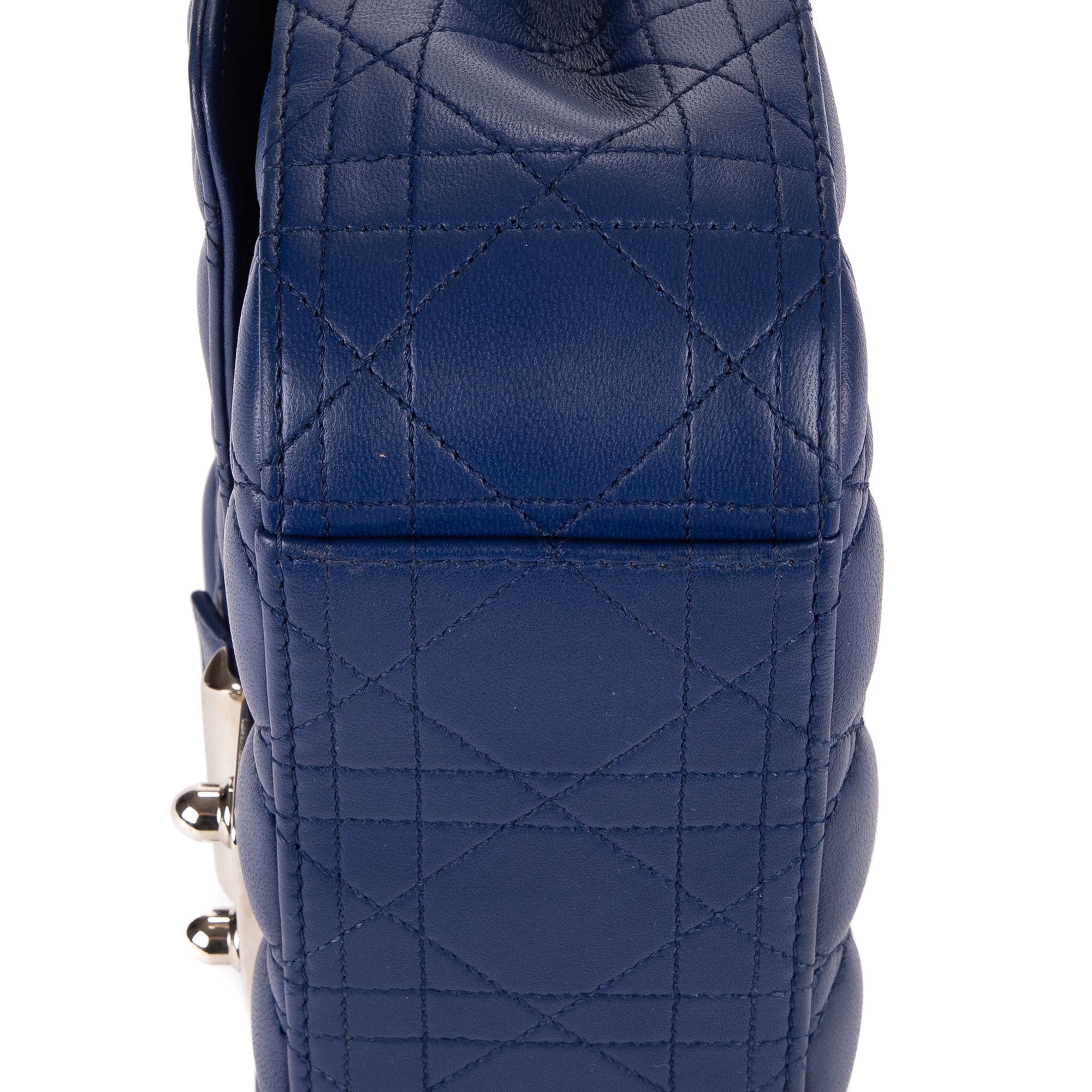 Shoulder Bag Miss Dior Medium Dark Blue Cannage Leather