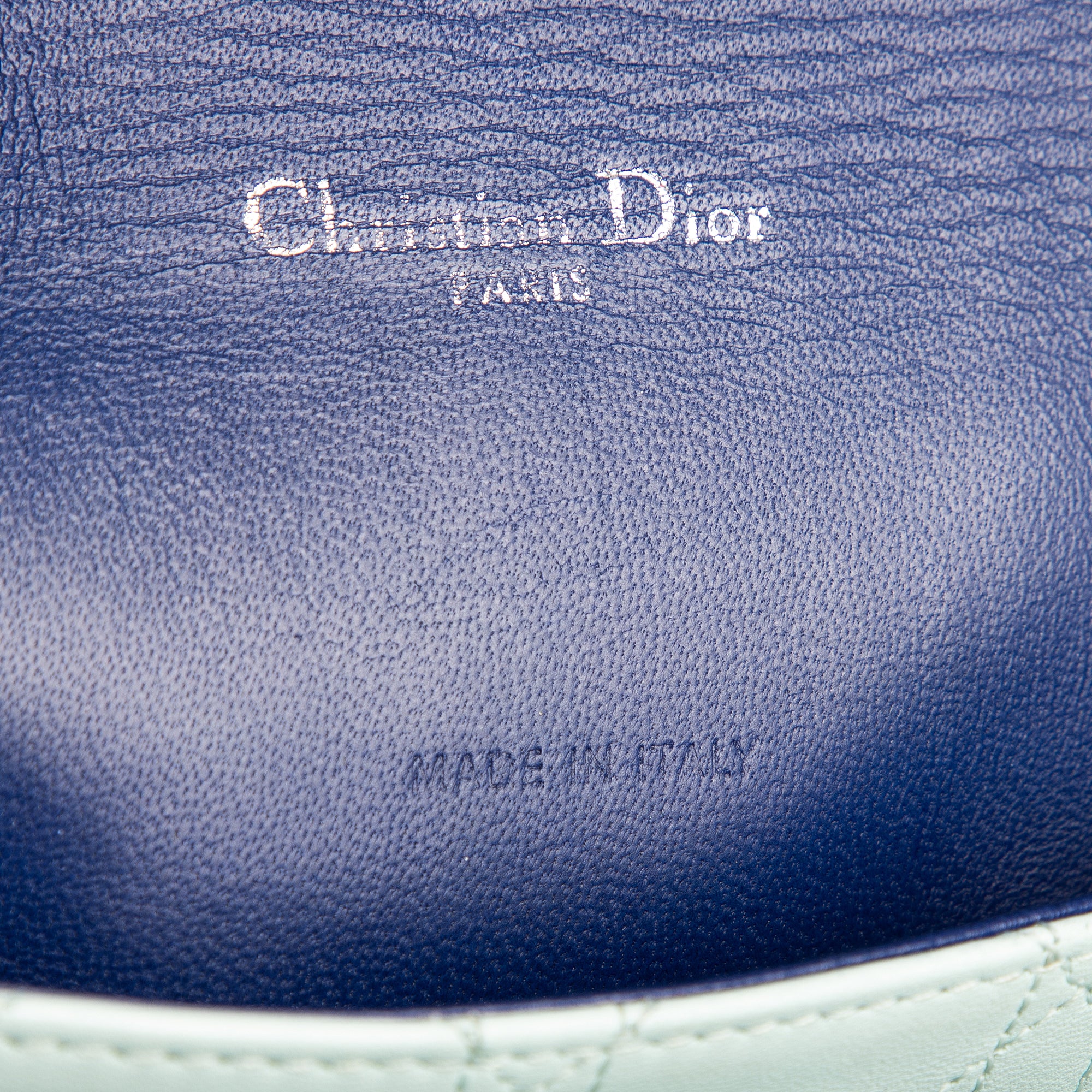 Shoulder Bag Miss Dior Medium Dark Blue Cannage Leather