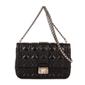 Bolso al hombro Miss Dior mediano de piel Cannage negra