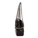Bolso al hombro Miss Dior mediano de piel Cannage negra