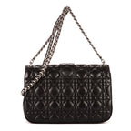 Bolso al hombro Miss Dior mediano de piel Cannage negra